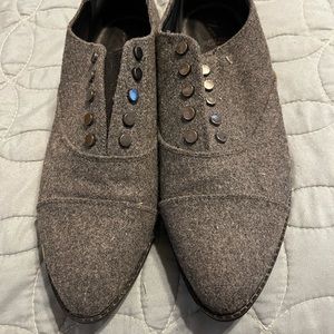 Simply Vera Vera Wang Swallow Grey Point Toe Casual Slip On Women’s Loafers 7.5M